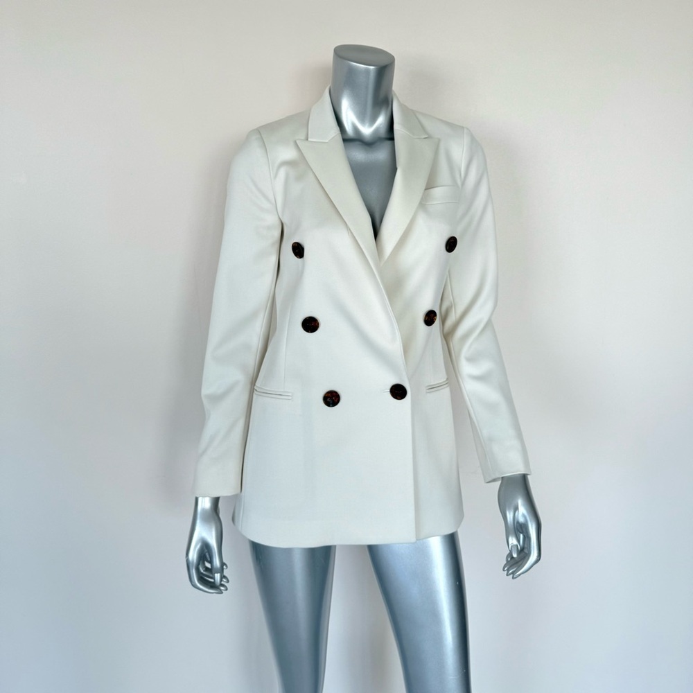 REISS women white jacket blazer size 2 US Retail 650$